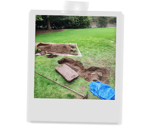 Dug Up Septic Tank