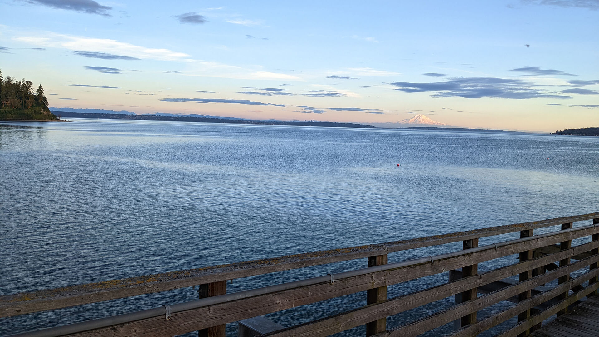 Looking out over the Puget Sound